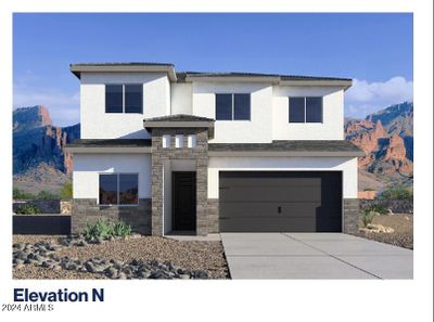 Exterior rendering of Elevation, paint color will vary | Image 1