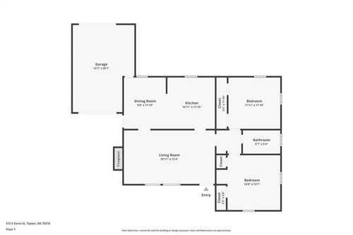 313 E Davis Ave, Tipton, OK, 73570 | Card Image