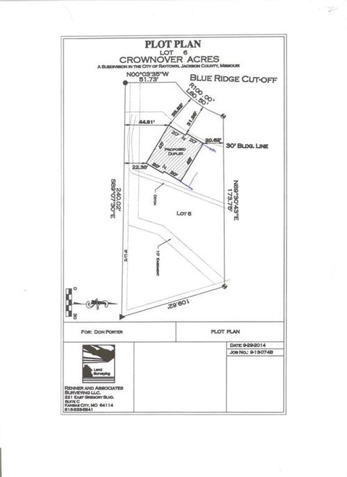 Lot 6 Crownover Acres N A, Raytown, MO, 64133 | Card Image