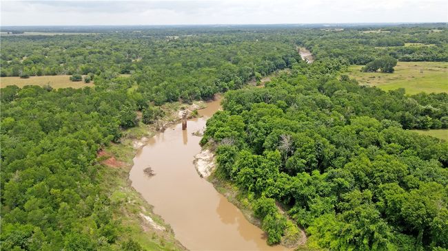 Aerial view of a large body of water and a forest | Image 7