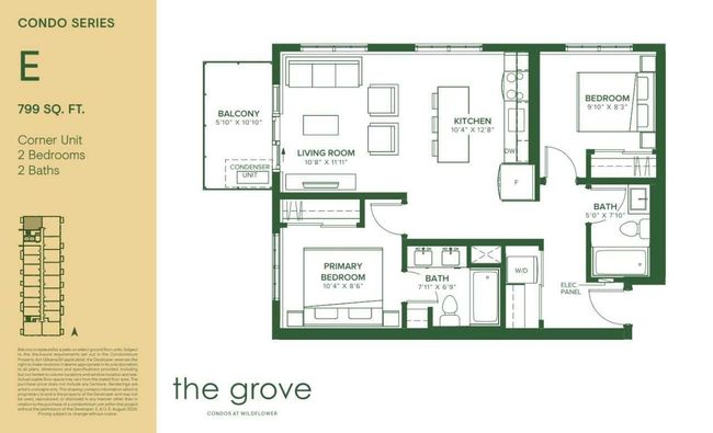 406 - 54 Wildflower Rise Se, Condo with 2 bedrooms, 2 bathrooms and 1 parking in Airdrie AB | Image 8