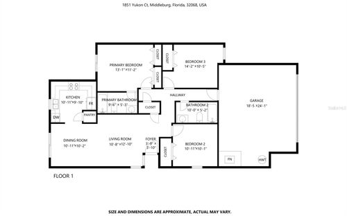 1851 Yukon Ct, Middleburg, FL, 32068-3822 | Card Image
