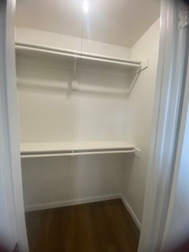 Walk in closet featuring dark wood-type flooring | Image 29