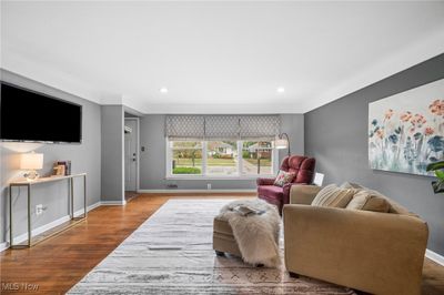 Living room featuring hardwood / wood-style floors | Image 3