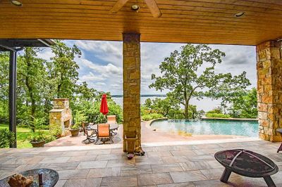 View of patio / terrace with pool water feature | Image 3