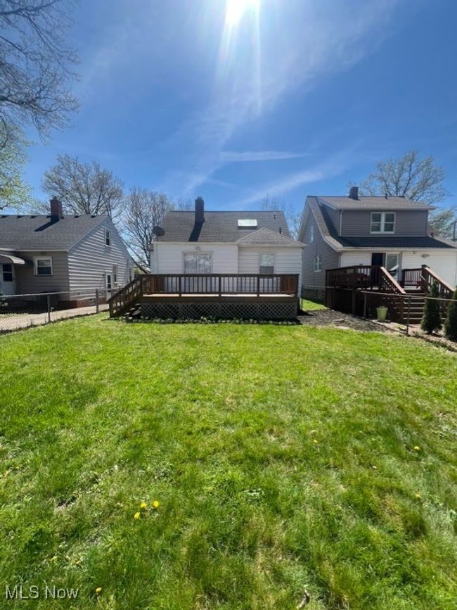 View of yard with a wooden deck | Image 37