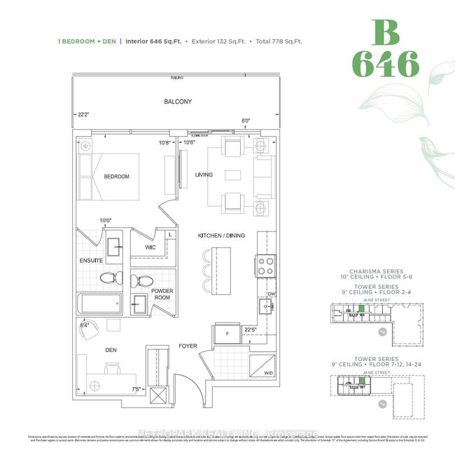 2308 - 8960 Jane St, Condo with 2 bedrooms, 2 bathrooms and null parking in Concord ON | Image 5