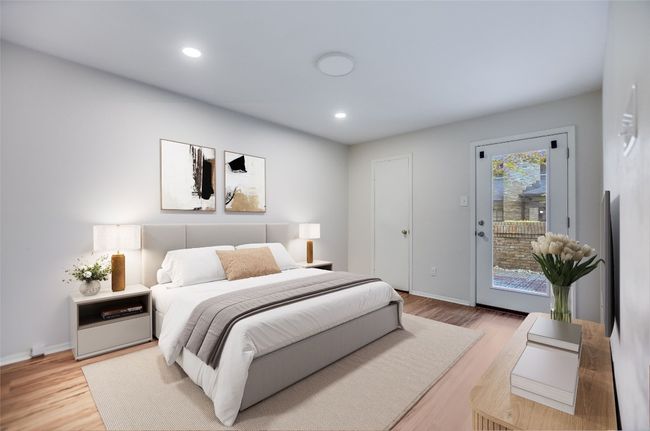 Virtually staged downstairs bedroom | Image 10