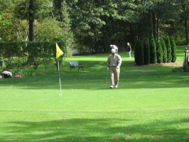 View of property's community featuring a lawn and an area to practice putting | Image 22