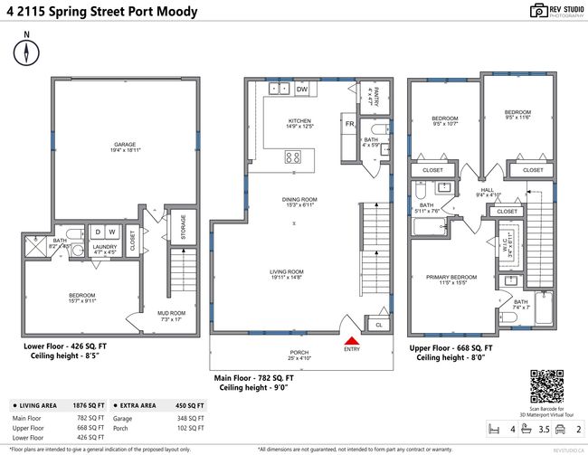 4 - 2115 Spring St, Townhouse with 4 bedrooms, 3 bathrooms and 3 parking in Port Moody BC | Image 10