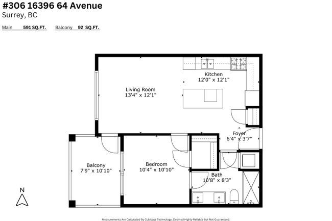 306 16396 64 Avenue, Condo with 1 bedrooms, 1 bathrooms and 1 parking in Surrey BC | Image 38