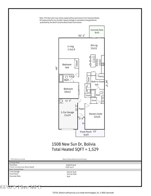 1508 New Sun Dr Se, Bolivia, NC, 28422-4900 | Card Image