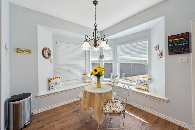 Bench seating with views to backyard oasis | Image 16