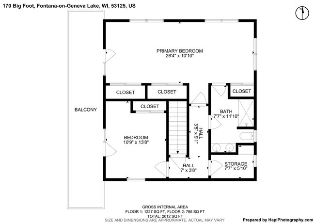 170 Big Foot, House other with 4 bedrooms, 2 bathrooms and null parking in Fontana WI | Image 36