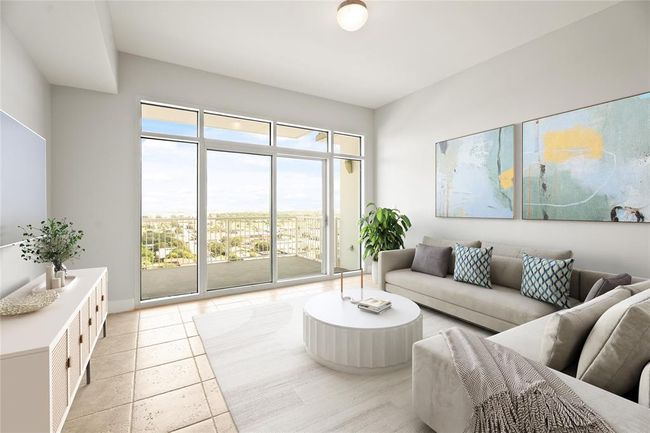A virtually staged view of the living area. | Image 4