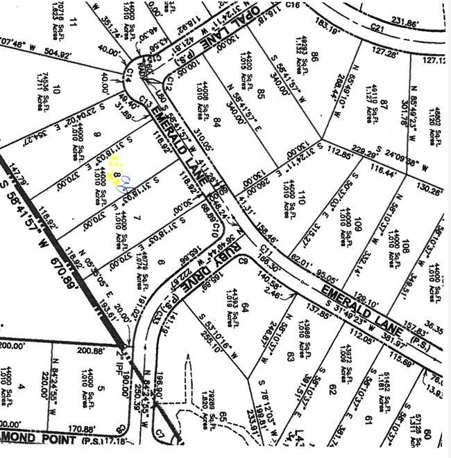 Plat featuring Lot 8 off Ruby and Emerald Lane. | Image 5