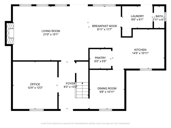 An approximate floorplan sketch of the first floor. | Image 32