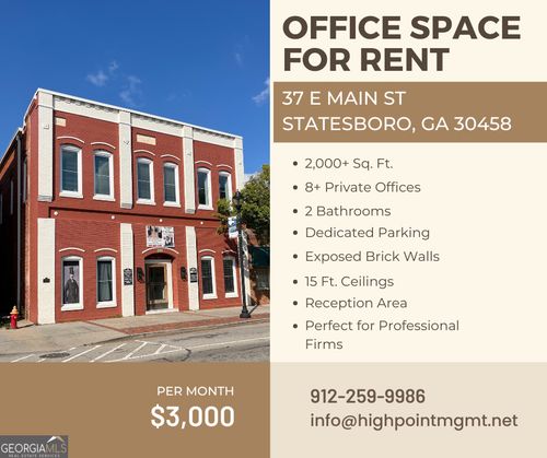 suites-1-9-37 E Main Street, Statesboro, GA, 30458 | Card Image