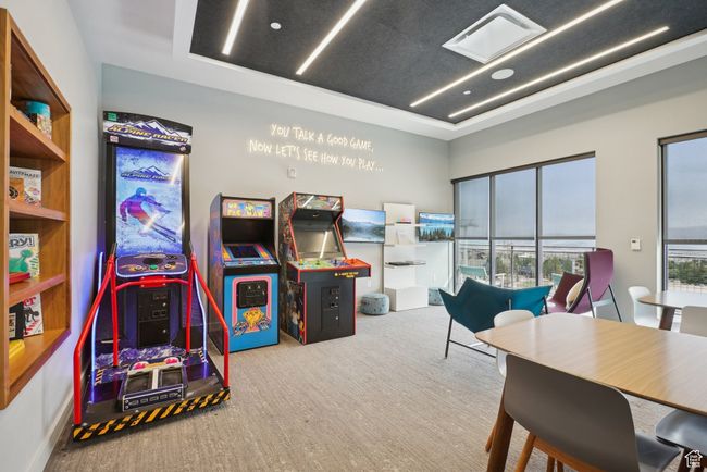 Playroom with visible vents and carpet | Image 35