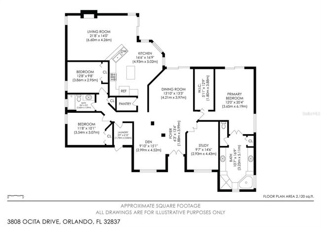 3808 Ocita Dr, House other with 4 bedrooms, 2 bathrooms and null parking in ORLANDO FL | Image 50