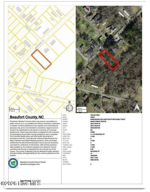 414 Railroad St, Belhaven, NC, 27810-1340 | Card Image