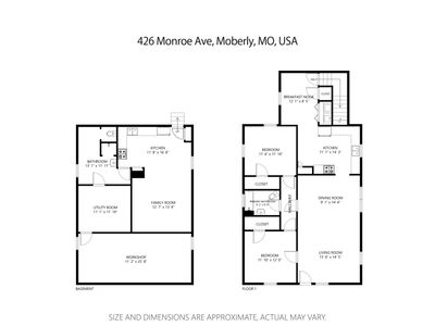 426 Monroe Ave, House other with 2 bedrooms, 2 bathrooms and null parking in MOBERLY MO | Image 2