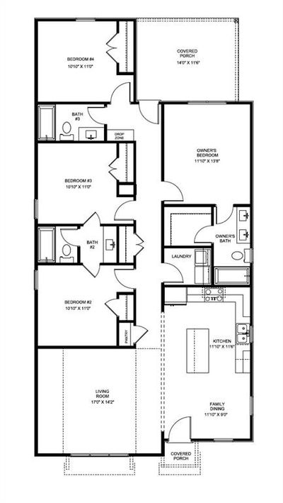 Floorplan - The Emily by Holland Homes LLC. All plans, pricing, and specifications are subject to change without notice. | Image 3