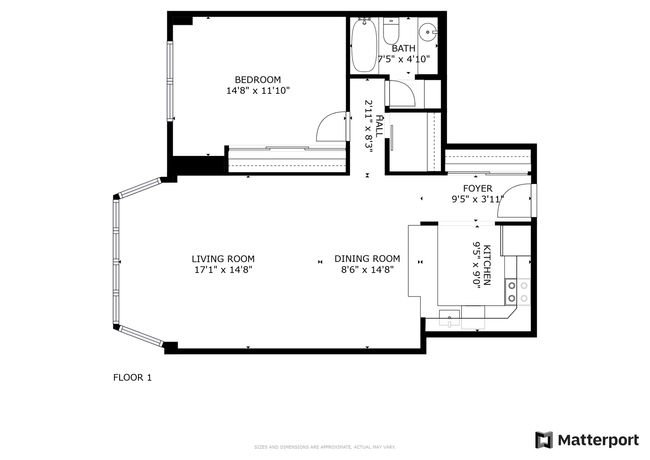 APT-1405 - 525 W Hawthorne Pl, Home with 1 bedrooms, 1 bathrooms and null parking in CHICAGO IL | Image 19