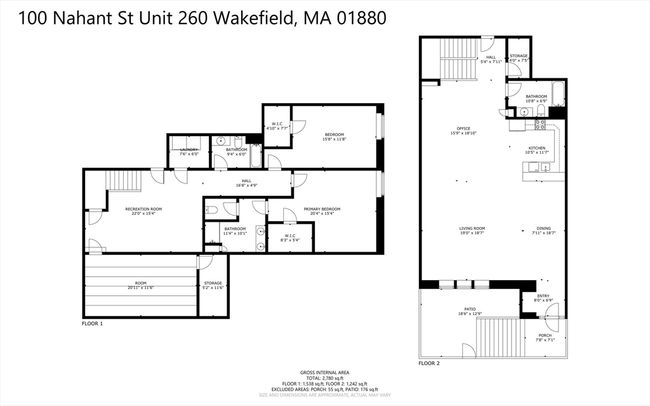 UNIT-260 - 100 Nahant St, Condo with 2 bedrooms, 3 bathrooms and 1 parking in Wakefield MA | Image 41