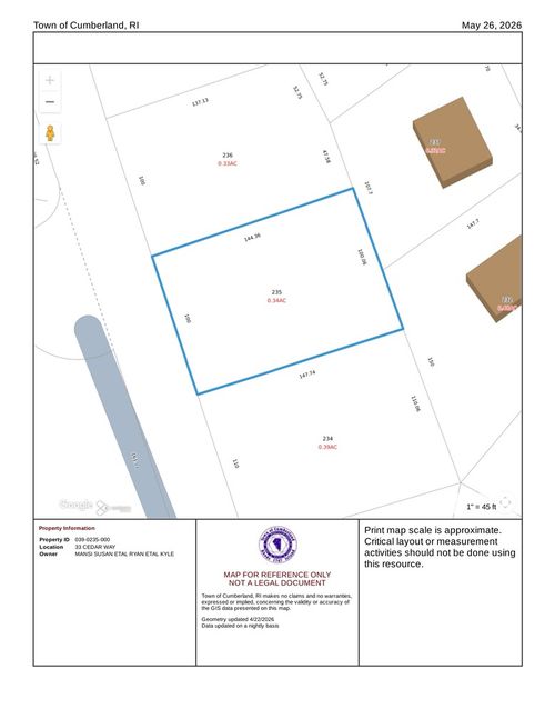 33 Cedar Way, Cumberland, RI, 02864 | Card Image