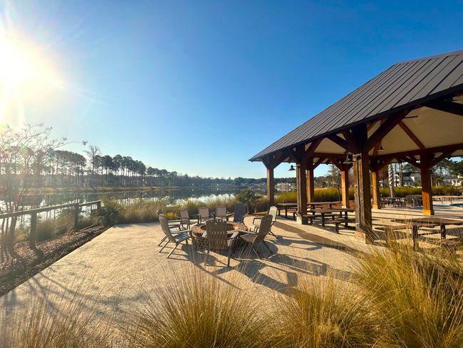 Fire pit at Pavilion overlooking lake | Image 62