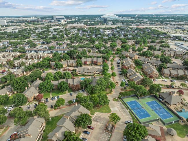 Aerial view of property and surrounding area featuring nearby suburban area | Image 35