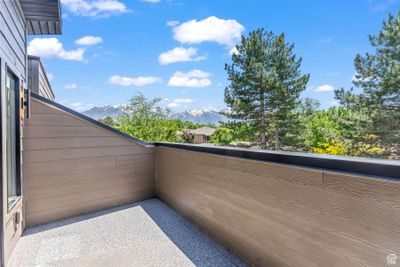 Balcony featuring a mountain view | Image 2