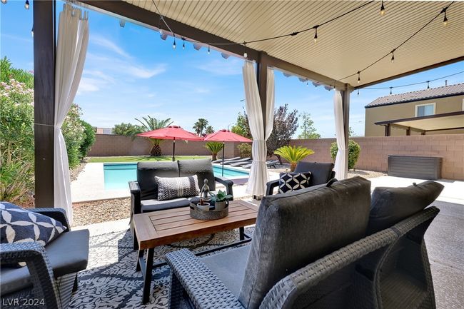 Alumawood patio cover with bistro lighting | Image 33