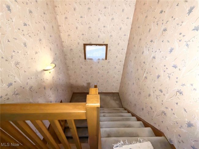 Stairway featuring wallpapered walls and baseboards | Image 7