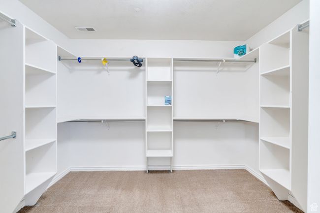 Spacious closet featuring carpet | Image 24