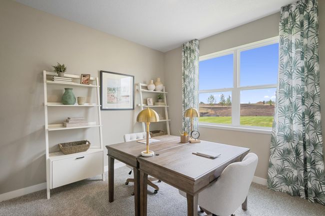 Desirable main floor bedroom and 3/4 bath perfect for guests or working from home. Model photo. Options and colors will vary. | Image 11
