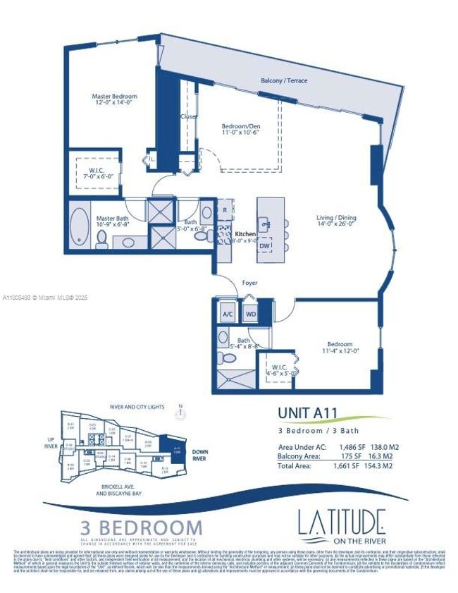 APT-2911 - 185 Sw 7 Th St, Condo with 3 bedrooms, 3 bathrooms and null parking in Miami FL | Image 32