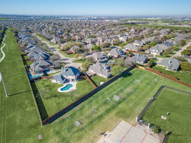 Aerial view of Willow Ridge, the walking path and soccer fields | Image 32