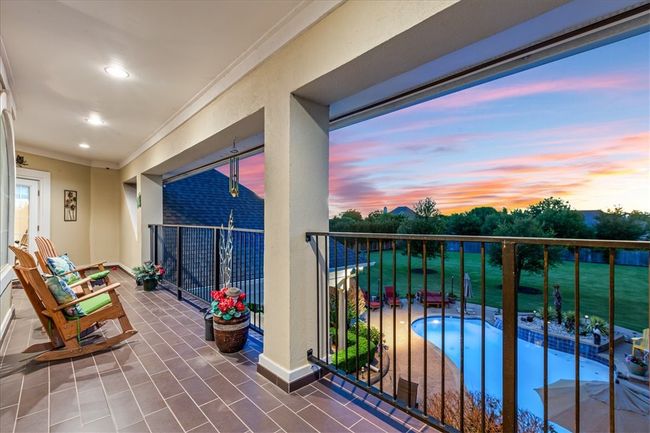 Upper level patio twilight view | Image 27