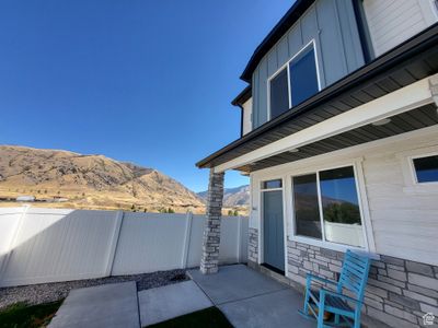 View of patio / terrace with a mountain view | Image 1