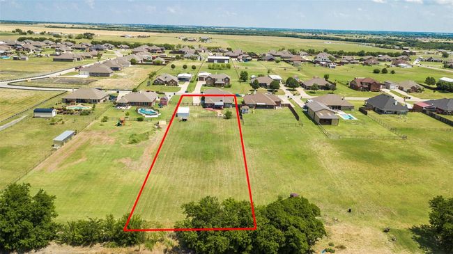 Birds eye view of property with a residential view. This was taken before the above ground pool was installed. | Image 32