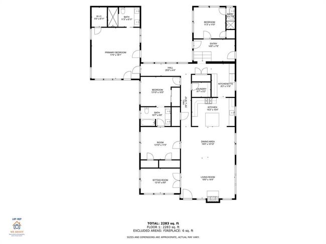 As a courtesy, here is a floor plan of the home; buyer is encourage to verify all measurements. | Image 44