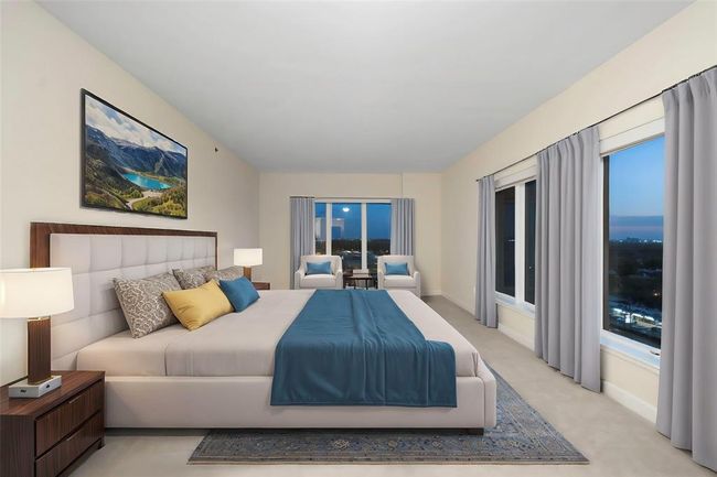 Primary bedroom with virtual staging. | Image 19