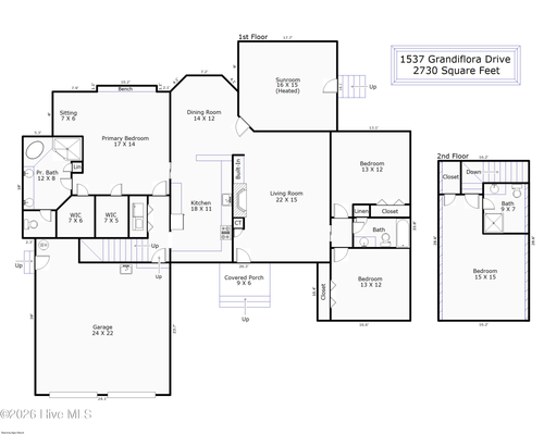 1537 Grandiflora Dr, Leland, NC, 28451-9532 | Card Image