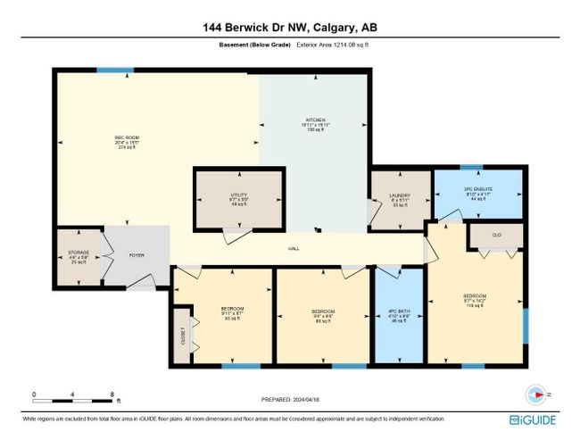 144 Berwick Drive Nw, Home with 6 bedrooms, 4 bathrooms and 4 parking in Calgary AB | Image 42
