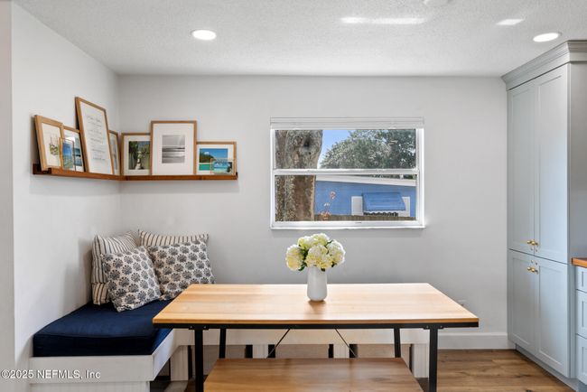 Dining area complete with built in seating and storage | Image 11