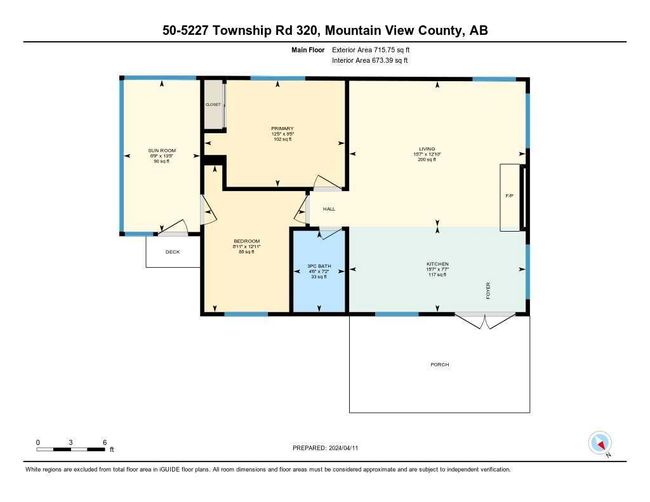 5227 Twp Rd 320 # 50, Home with 2 bedrooms, 1 bathrooms and 6 parking in Rural Mountain View County AB | Image 41