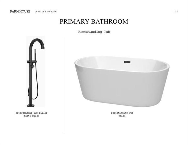 Farmhouse Look Palette 3: Primary Bathroom Selection Sheet (*Artist rendering used for illustration purposes only.) | Image 23