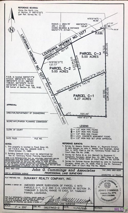 1000-10178 La-1077, Folsom, LA, 70437 | Card Image